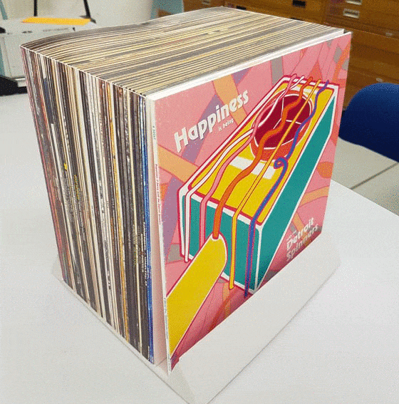 Hand made fake album stand