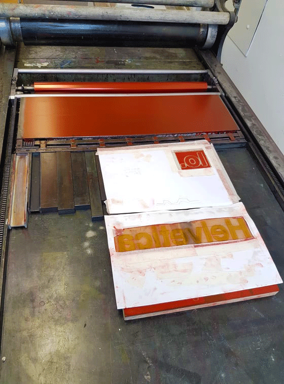 Printing Hellovetica project